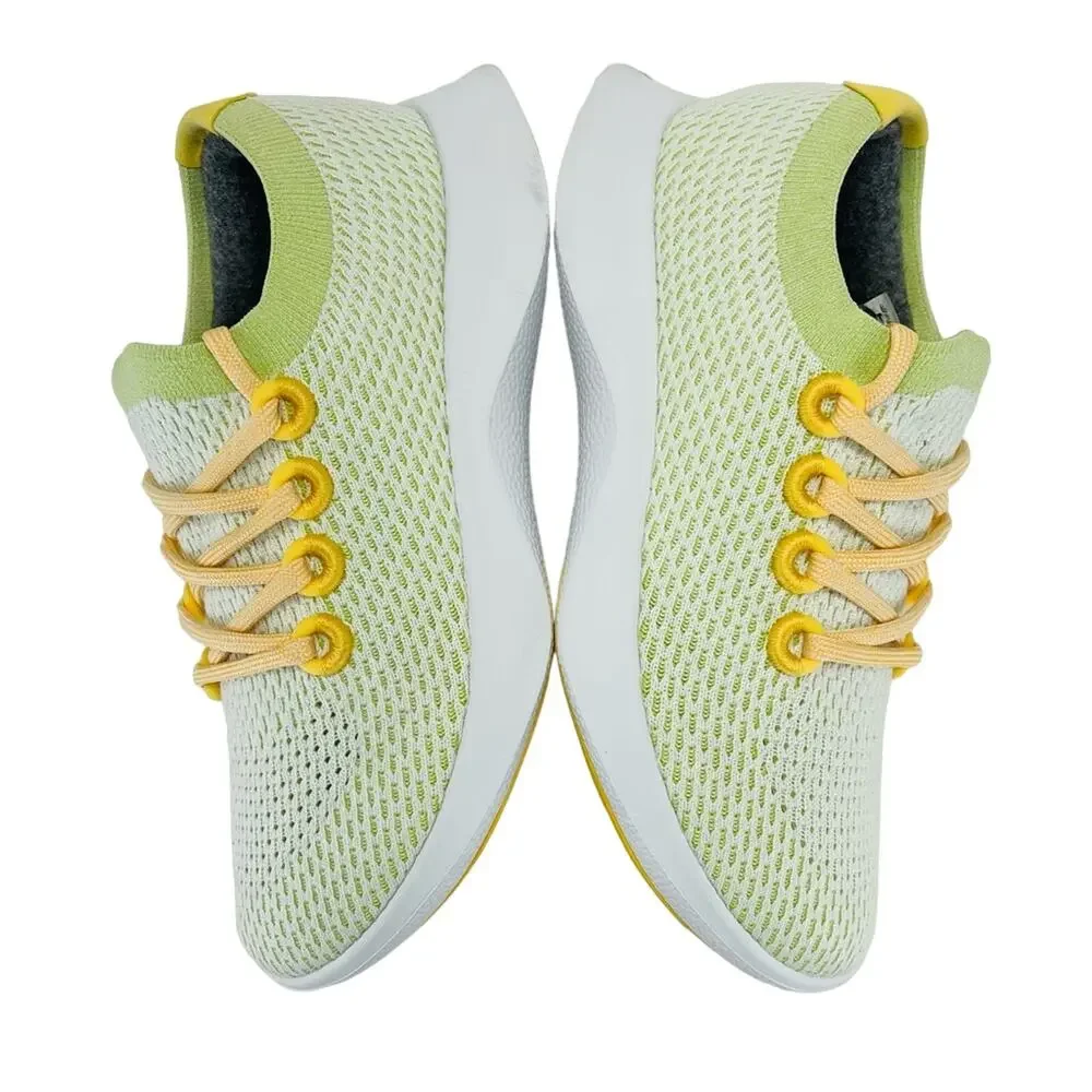 Allbirds Tree Dashers TD Wn Running Shoes/Sneakers Sz 7 Green/Yellow Sustainable